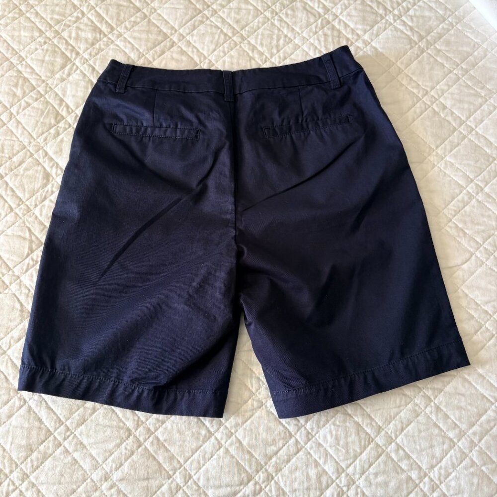 Matty M Medium Navy Blue Bermuda Shorts Long Walking Shorts Coastal Preppy - Picture 3 of 7